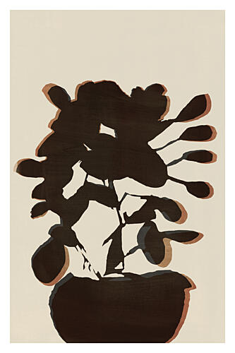Dark Orchid Silhouette Art Print by Cartissi