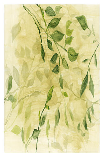 Green Botanical Layers Art Print