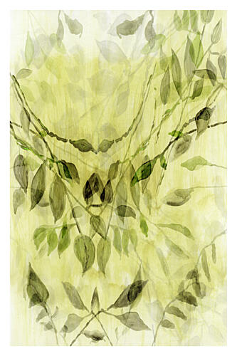 Ethereal Green Foliage Art Print
