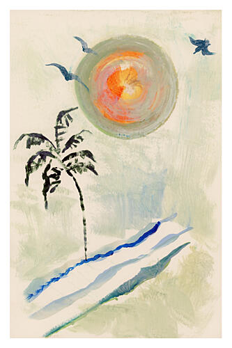 Tropical Sun Beach Art Print
