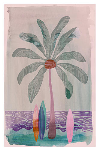 Serene Surf Beach Art Print