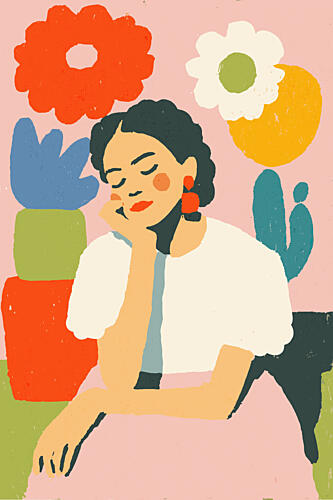 Frida Primavera Art Print