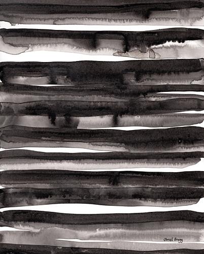 Watercolor Brush Lines Art Print