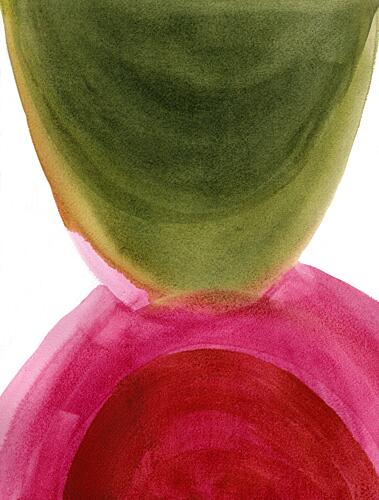 Vibrant Organic Color Flow Art Print