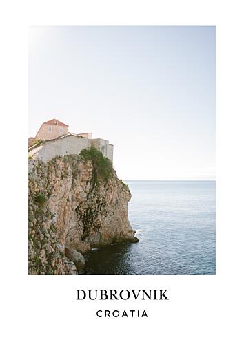 Dubrovnik Travel Poster Art Print