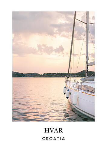 Hvar Croatia Travel Poster Art Print