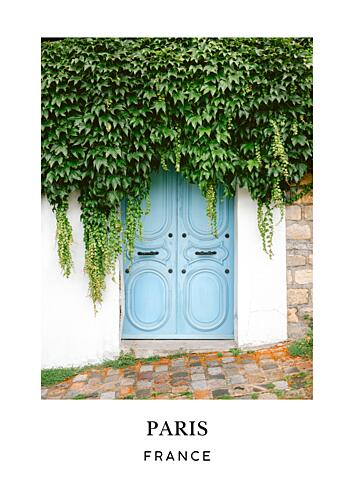 Montmartre Paris Travel Poster Art Print