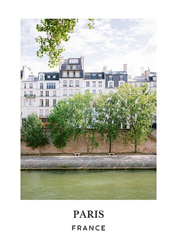 Seine Paris France Travel Poster Art Print