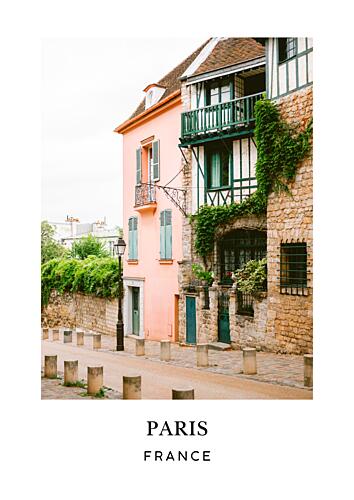 Montmartre Paris Travel Poster Art Print