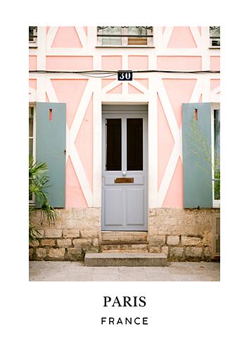 Paris France Travel Poster Art Print