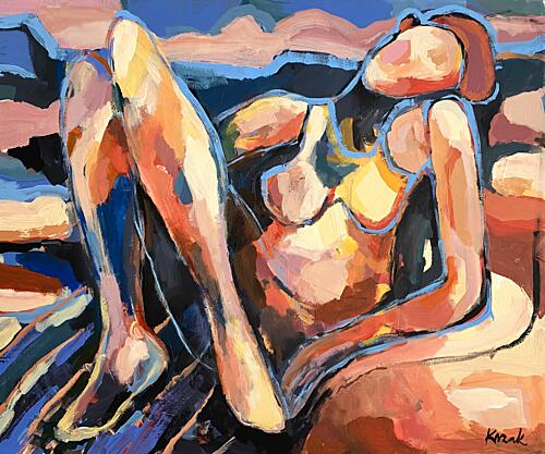 Abstract Female Nude Art Print by Magdalena Krzak