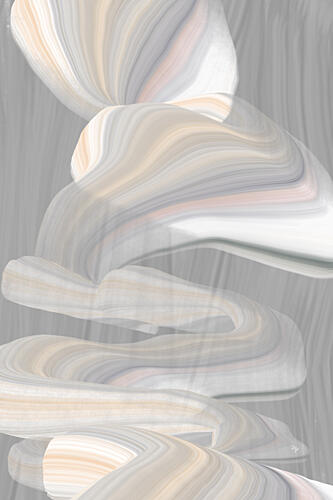 Abstract Pastel Flow Art Print by Martina