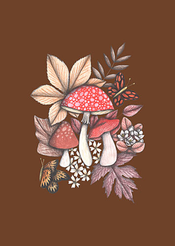 Enchanted Woodland Gathering Art Print by Cecilia Battaini