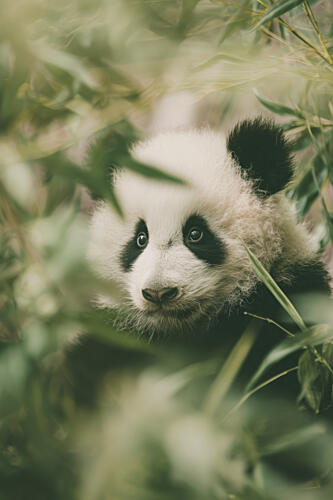 Little Panda Art Print