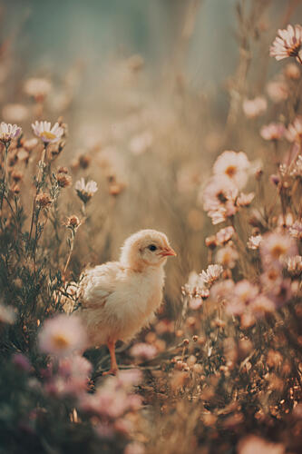 Happy Chick Art Print