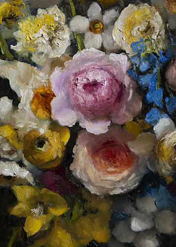 Vibrant Floral Blooms Art Print by James Zamora