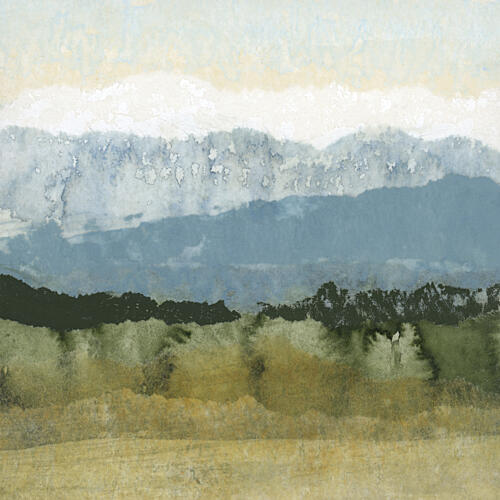 Misty Mountain Layers Art Print