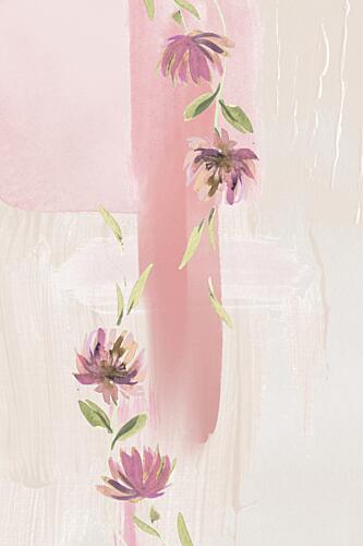 Soft Floral Cascade Art Print