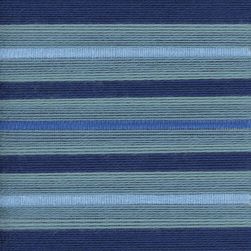 Serene Blue Stripes Art Print by Amanda Mclaurin