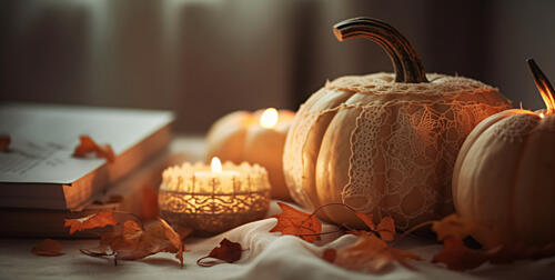Cozypumpkinimpressionno01 Art Print