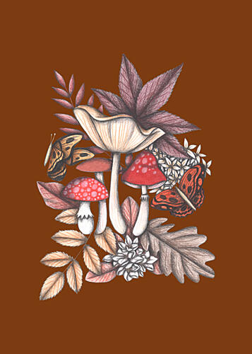Autumn Forest Magic Art Print by Cecilia Battaini