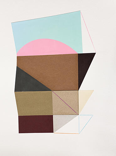 Geometric Color Shapes Art Print by Ildefonso Martin