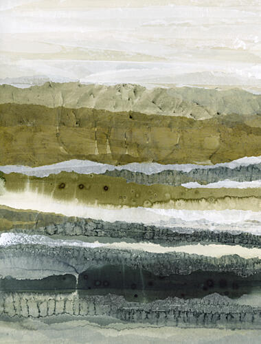 Organic Green Layers Art Print