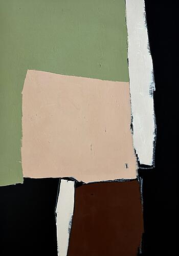 Abstract Earthy Shapes Art Print by Andrea Reichhart