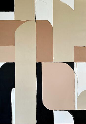 Modern Neutral Shapes Art Print by Andrea Reichhart