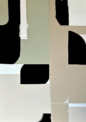 Neutral Color Blocks Art Print by Andrea Reichhart