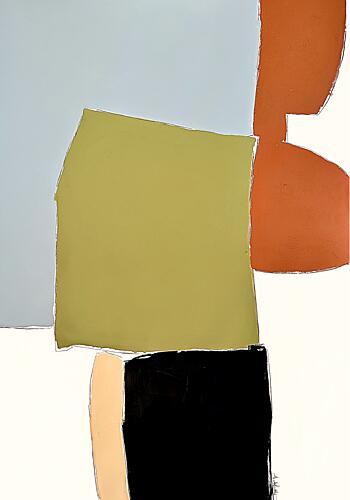 Muted Abstract Forms Art Print by Andrea Reichhart