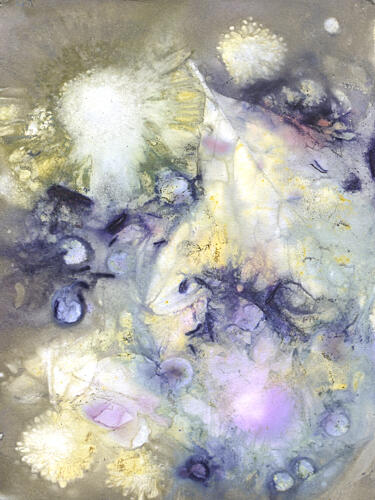 Ethereal Botanical Abstract Art Print by kathrinmay