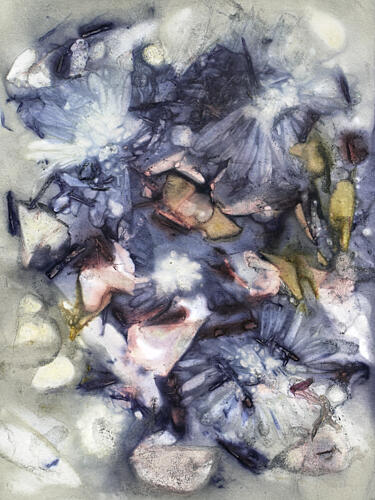 Ethereal Blue Abstract Art Print by kathrinmay