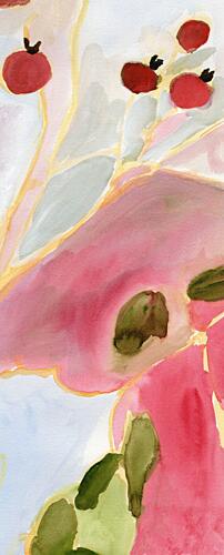 Abstract Pink Berries Art Print