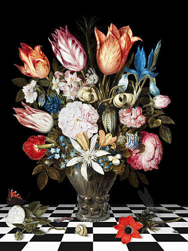 Opulent Floral Still Life Art Print