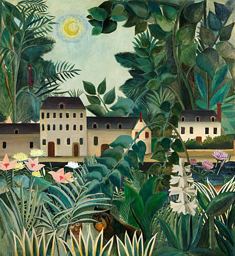 Dreamy Tropical Night Art Print
