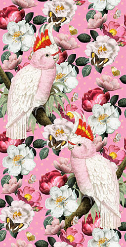 Tropical Pink Cockatoo Art Print