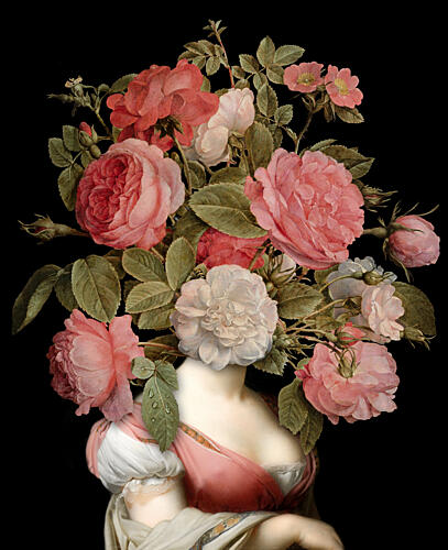 Baroque Rose Bust Art Print