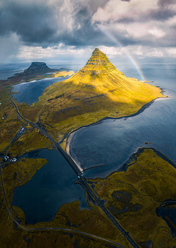 Icelandic Rainbow Mountain Art Print