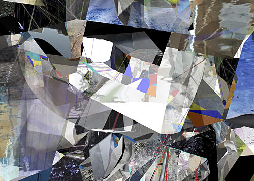 Fractured Light Geometry Art Print