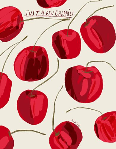 Sweet Red Cherries Art Print