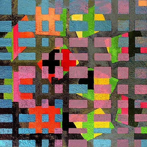Vibrant Geometric Pattern Art Print by Vanessa Ryan