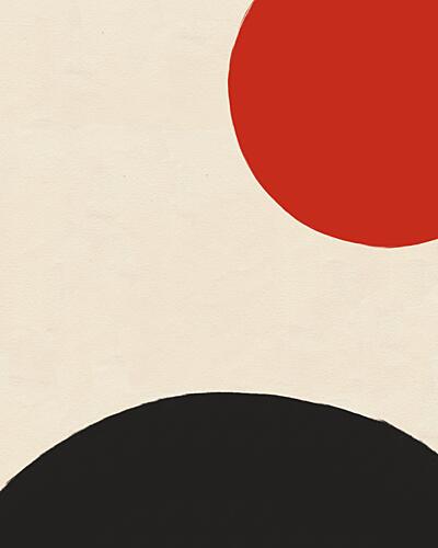 Minimalist Abstract Shapes Art Print by Deepthi S