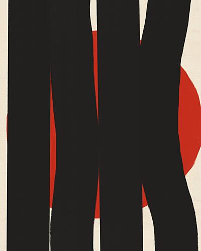 Bold Abstract Stripes Art Print by Deepthi S