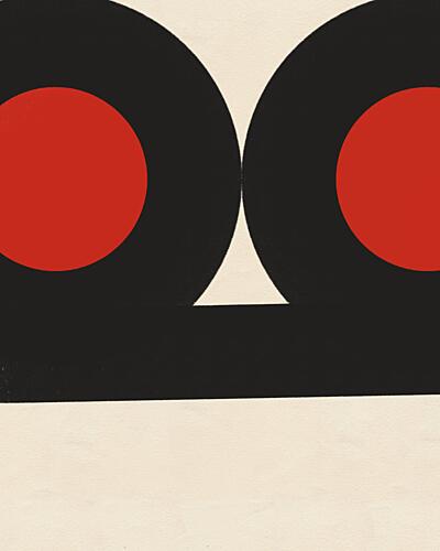 Bold Geometric Circles Art Print by Deepthi S