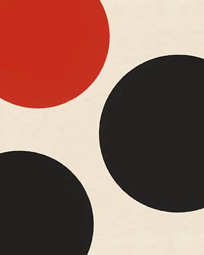 Bold Geometric Circles Art Print by Deepthi S
