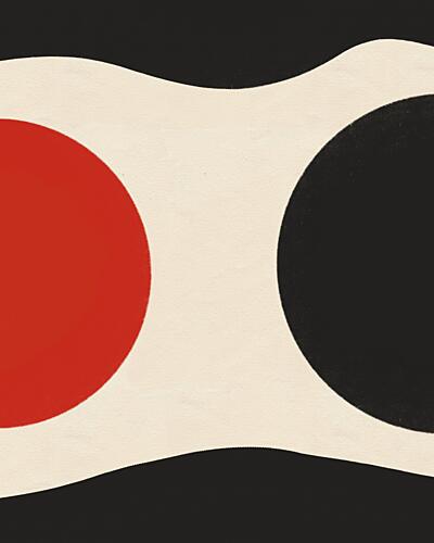 Abstract Wavy Circles Art Print by Deepthi S