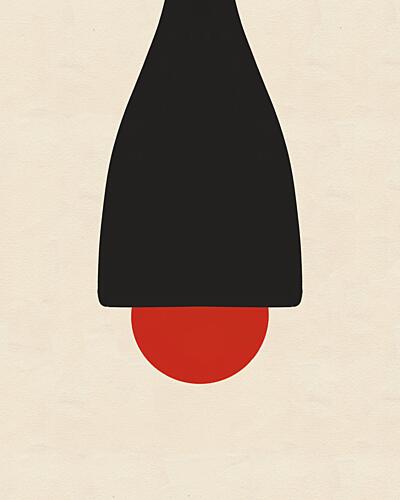 Black and Red Suspension Art Print by Deepthi S
