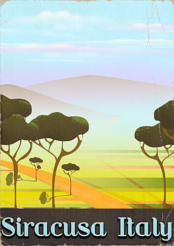 Siracusa Italy Landscape Art Print
