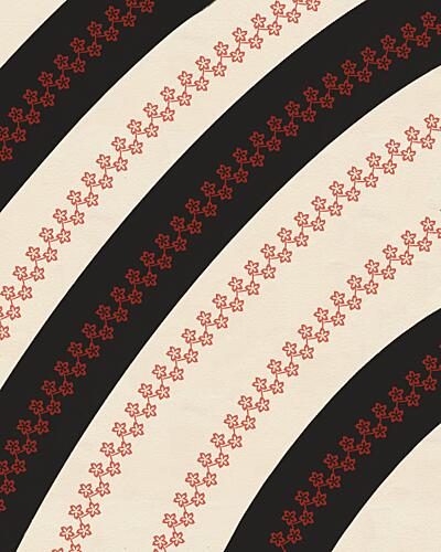 Elegant Stripe Bloom Art Print by Deepthi S